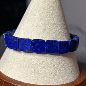 Lapis Lazuli Square Stone Bracelet
